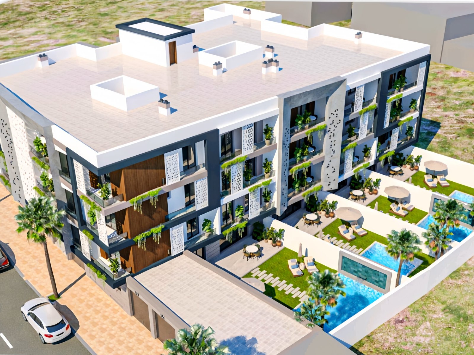 Vivez le luxe à Nador, Appartements piscine privée