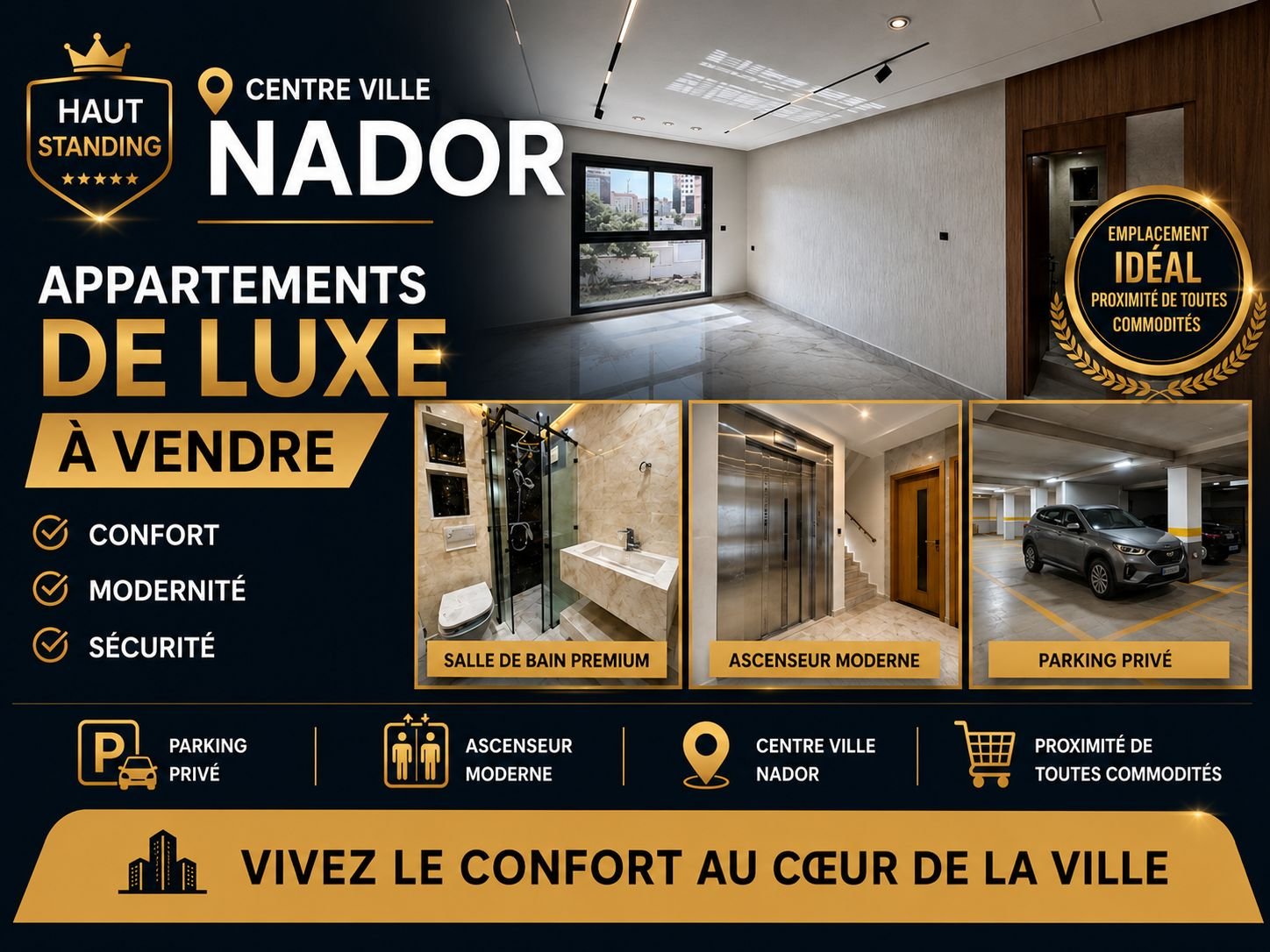 Appartements de Luxe à Vendre – Nador