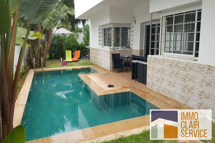 Furnished Villa with Terrace in Skhirat