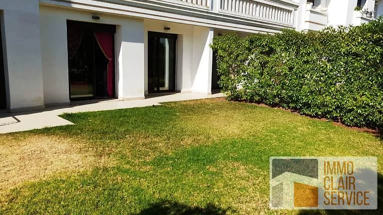 Appartement met Tuin in Beveiligde Residentie Casablanca