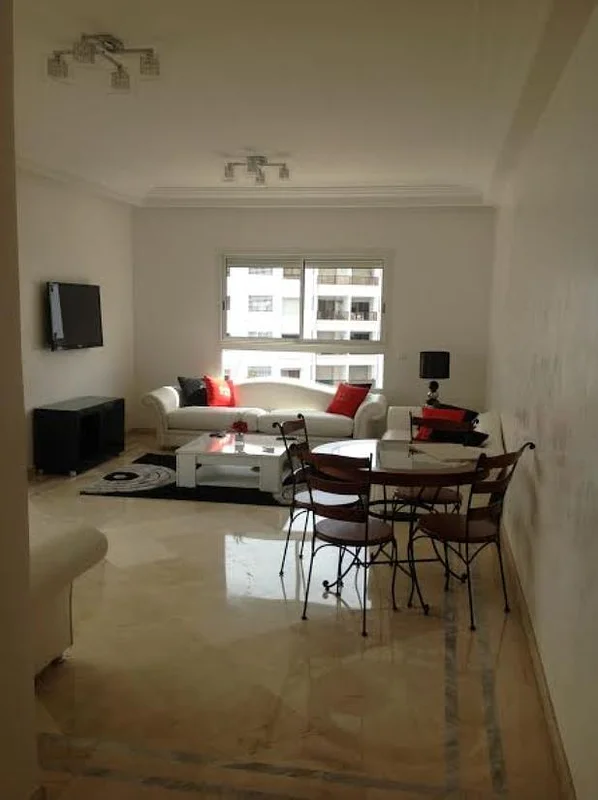 Gemeubeld Appartement met Terras in Racine Casablanca