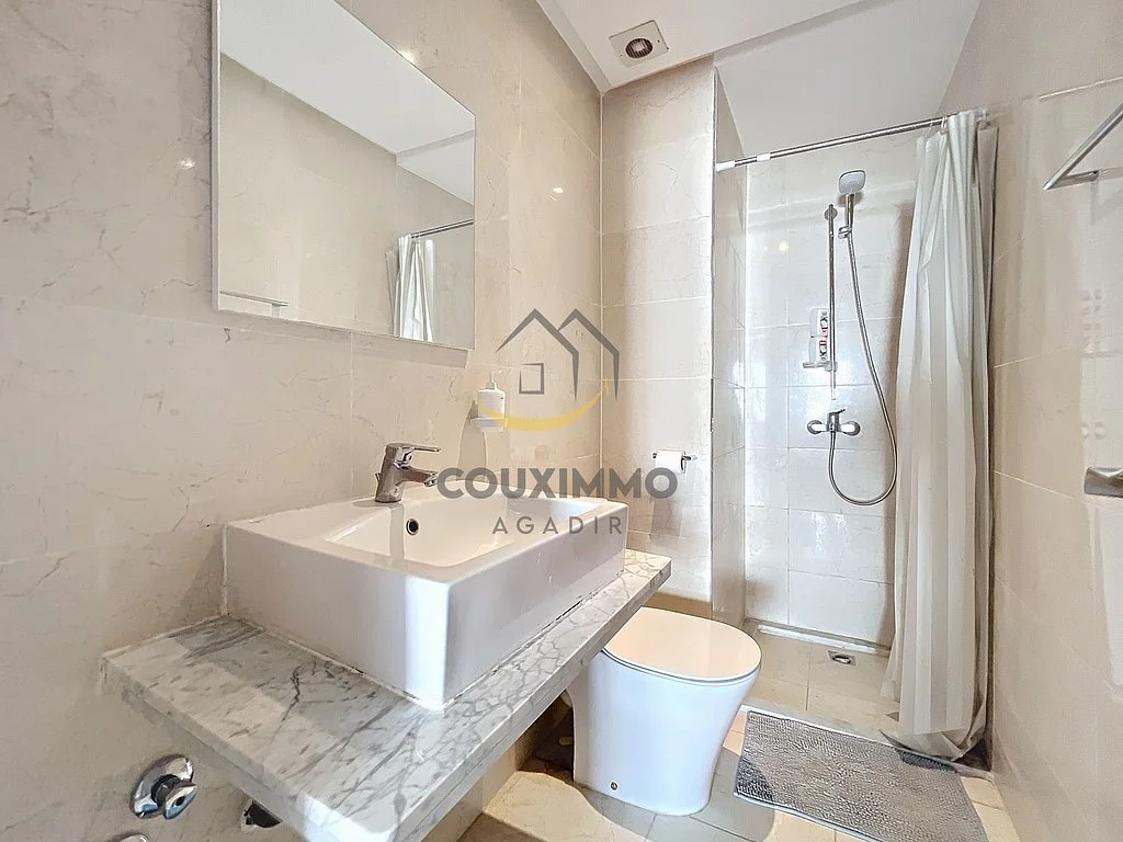 T2 Gemeubileerd Appartement met Balkon in Agadir