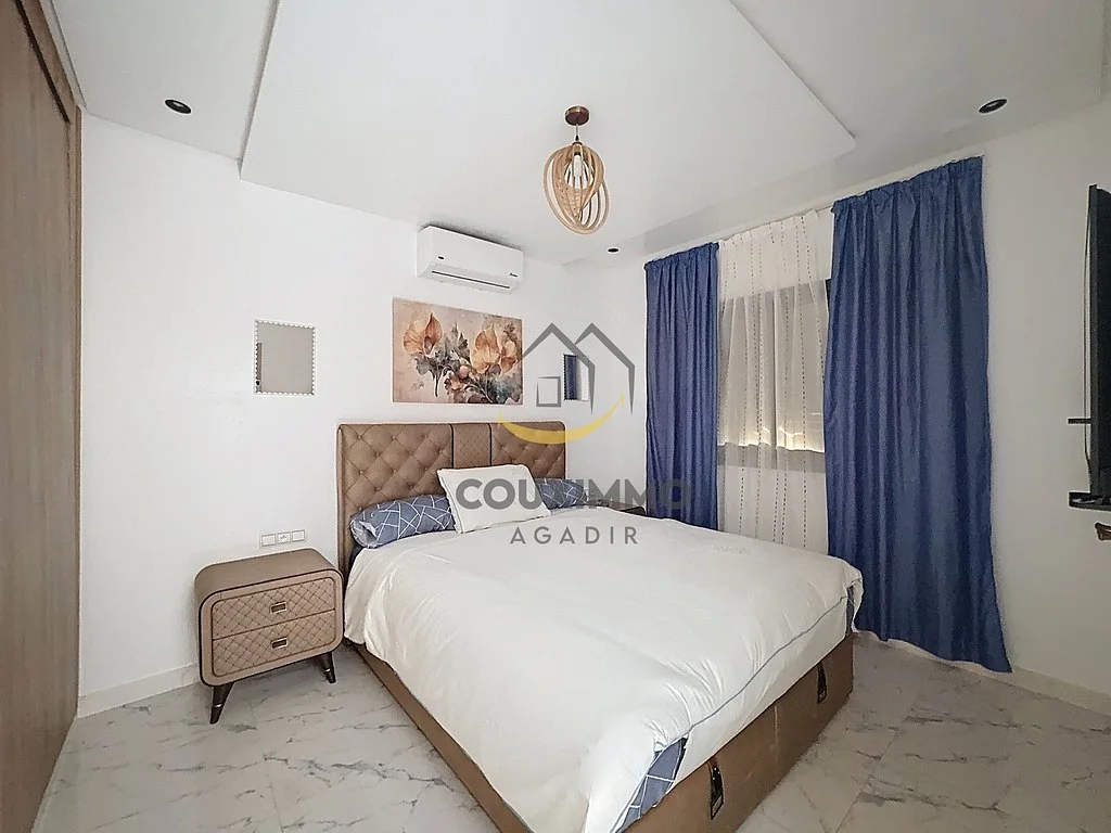 Aourir - Modern Appartement met Balcon en Zwembad