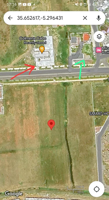 أرض للبيع على الطريق الرئيسية