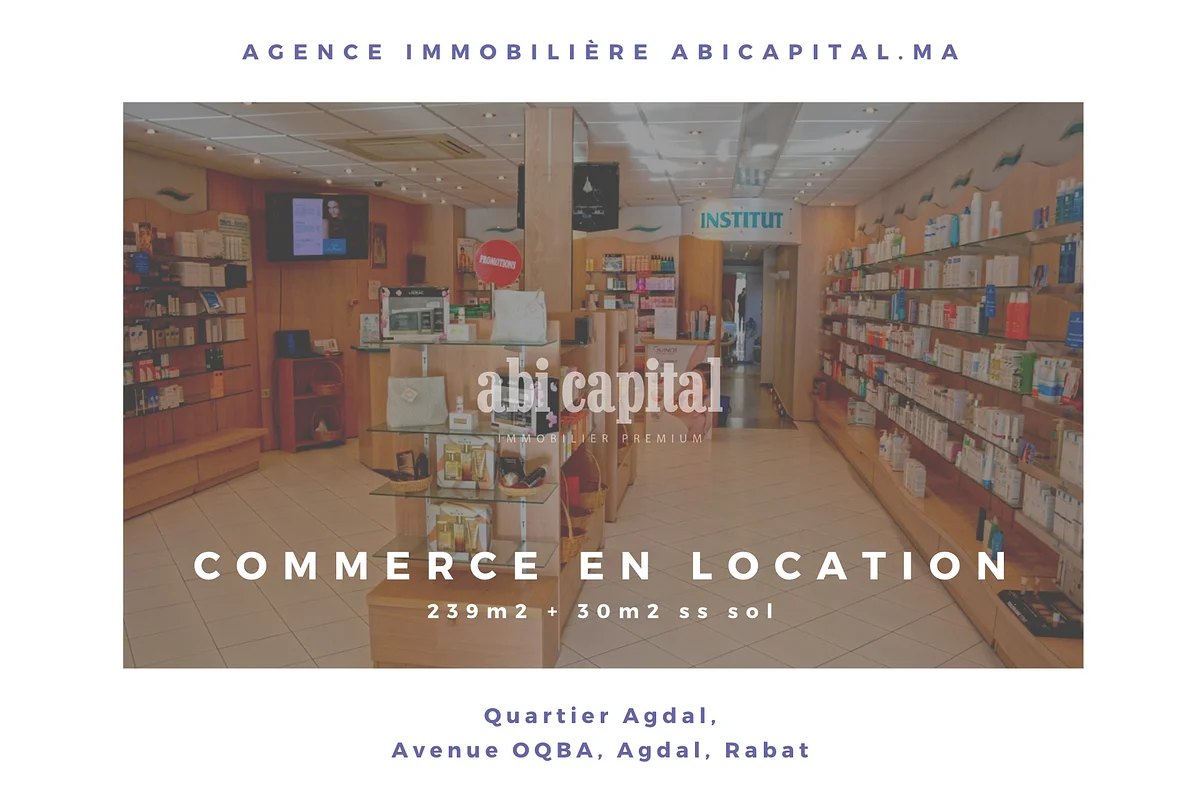 Premium Commercial Space for Rent in Agdal