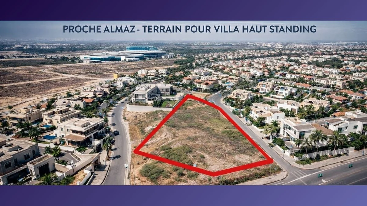 Hoekperceel voor Villa te Koop in Casablanca Nassim 2
