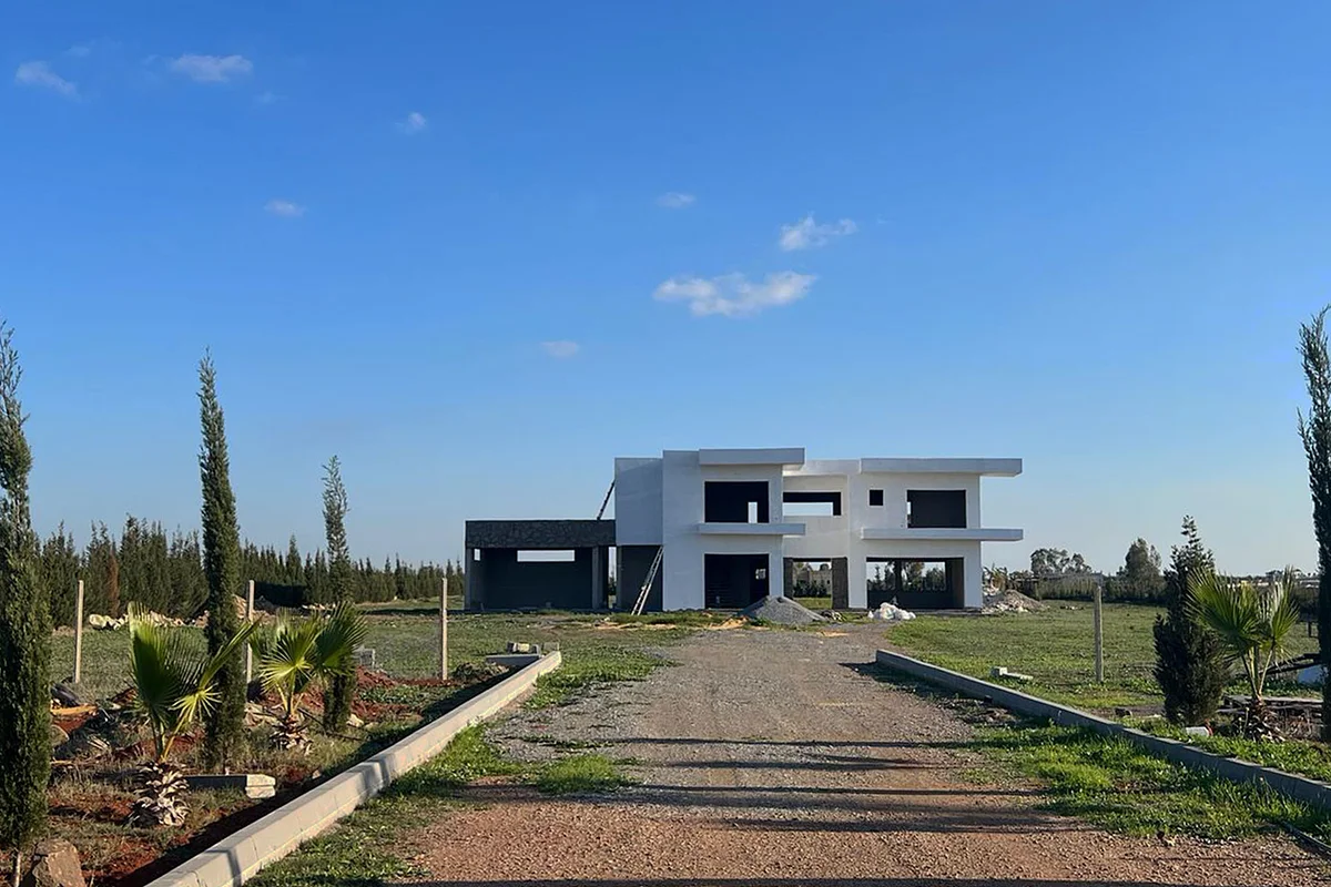 Semi-Finished Villa with Pool in Benslimane