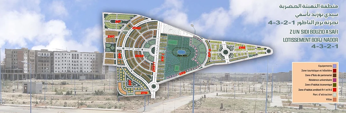 Perceel in Lotissement Borj Nador Sector 3