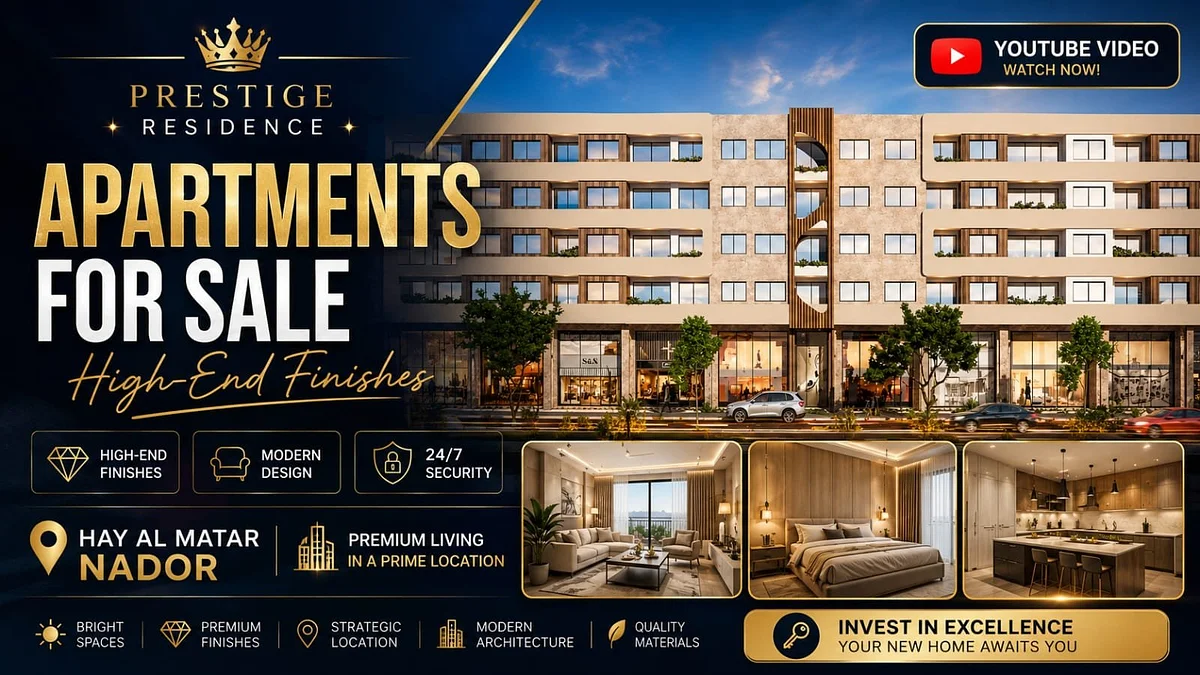 Appartements &amp; Duplex de Luxe à Vendre – Nador