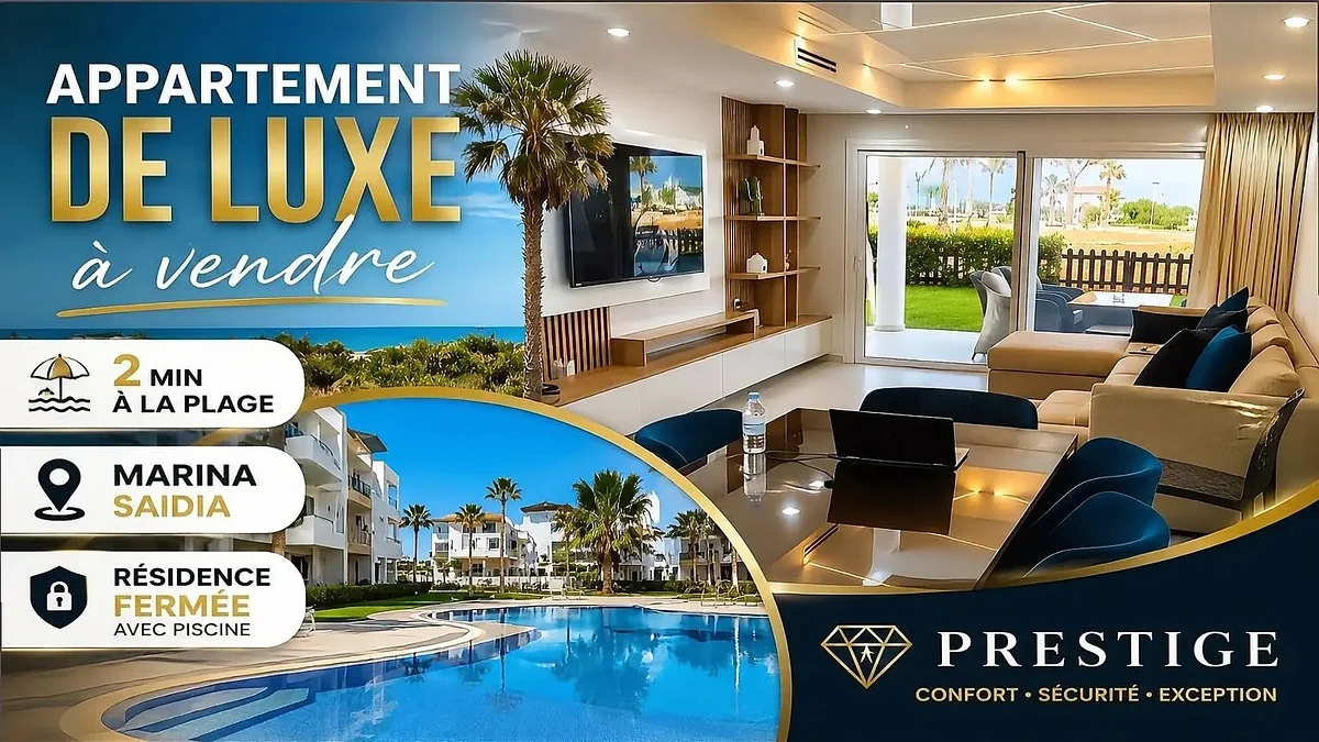 Appartement De Luxe à Saïdia | À Deux Pas de la Plage