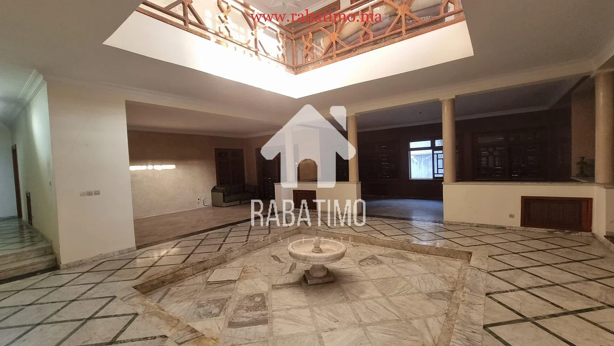vente villa à Rabat Souissi 1500m²