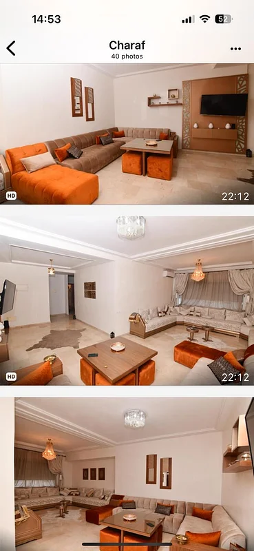 Appartement Luxueux à vendre meublé Meknés/Hamria de 126 m²