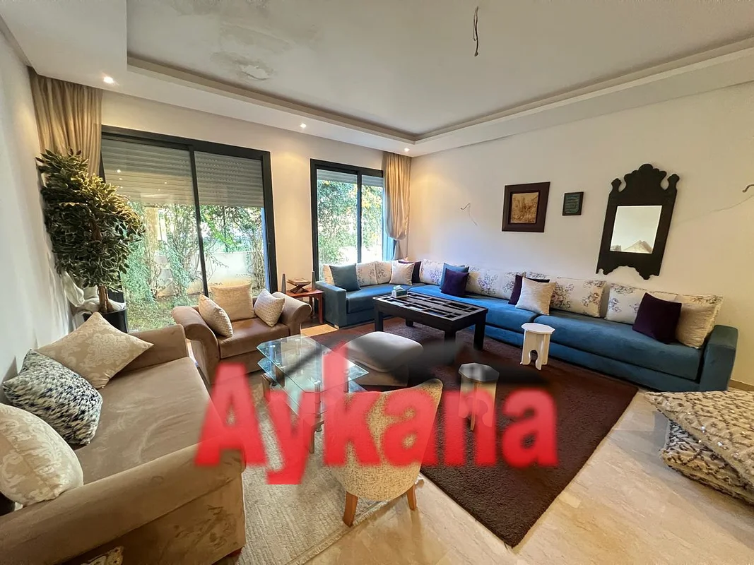 بيع شقة فاخرة في إقامة مغلقة مع حديقة في الرباط حي الرياض