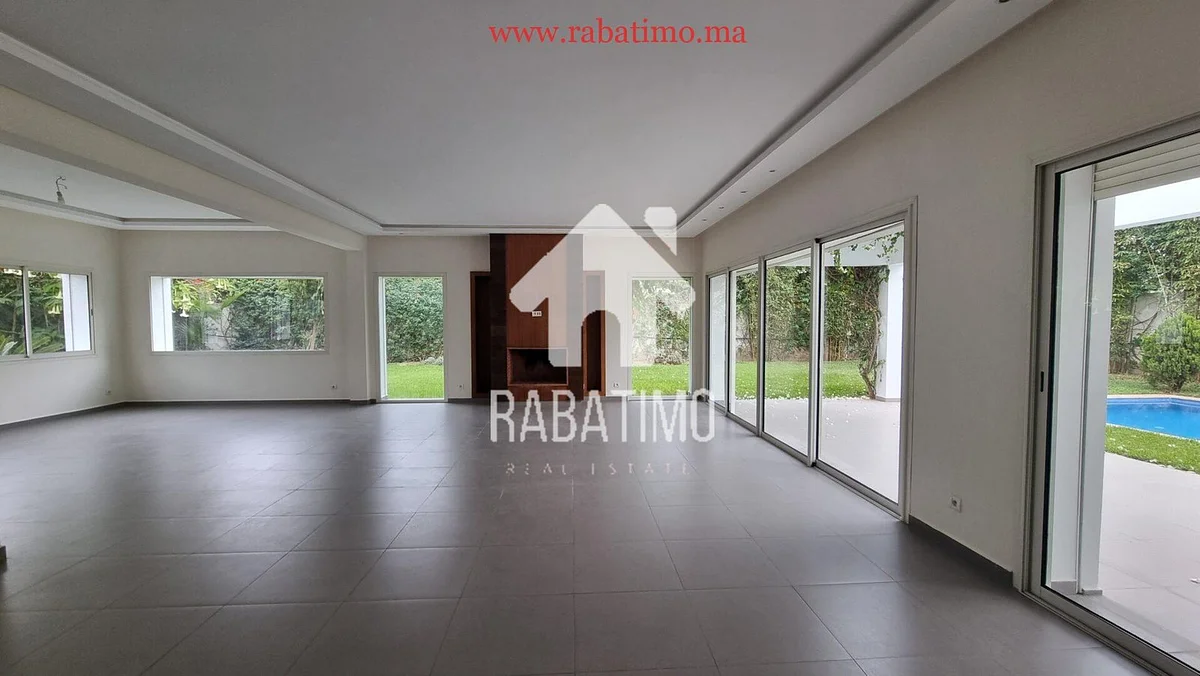 location villa Souissi piscine chauffage central