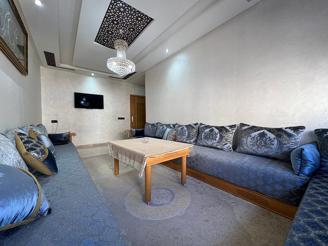 Elegant 3-Bedroom Apartment in Hay Wifak, Temara