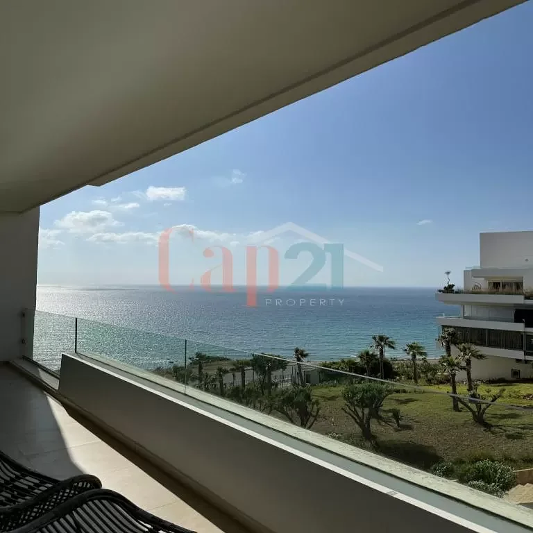 Stunning Apartment for Rent in Cap Malabata with Sea View, Tangier