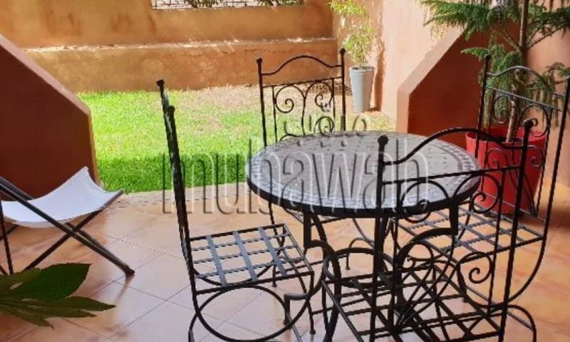 LOUE Appartement meublÃ© 2Ch| Salon | Jardin | 153m2 | 6.500-Dh/mois