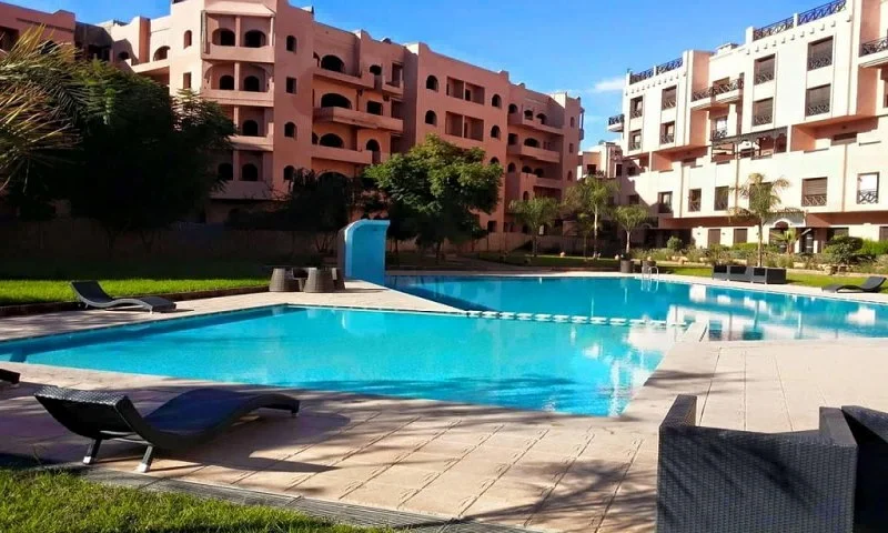 Furnished Apartment with Garden and Pool in Marrakech