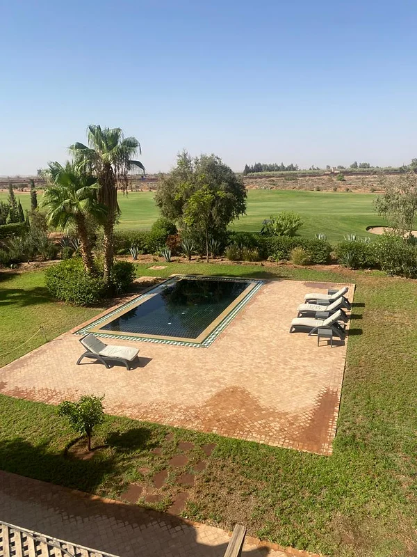 فيلا مفروشة مع حديقة ومسبح في مراكش