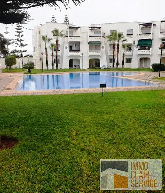 شقة مفروشة في تمارة مع حديقة ومسبح