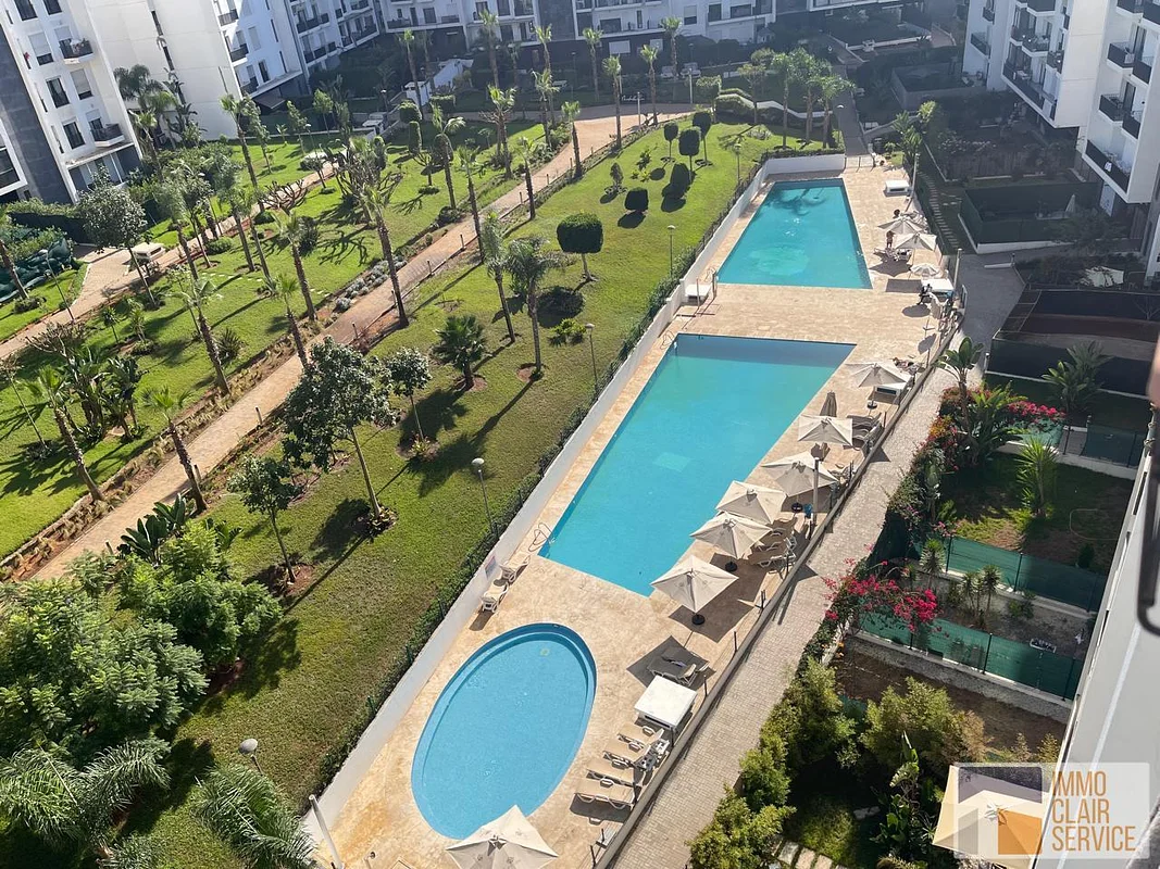 Charming Furnished Apartment with Pool in Rabat