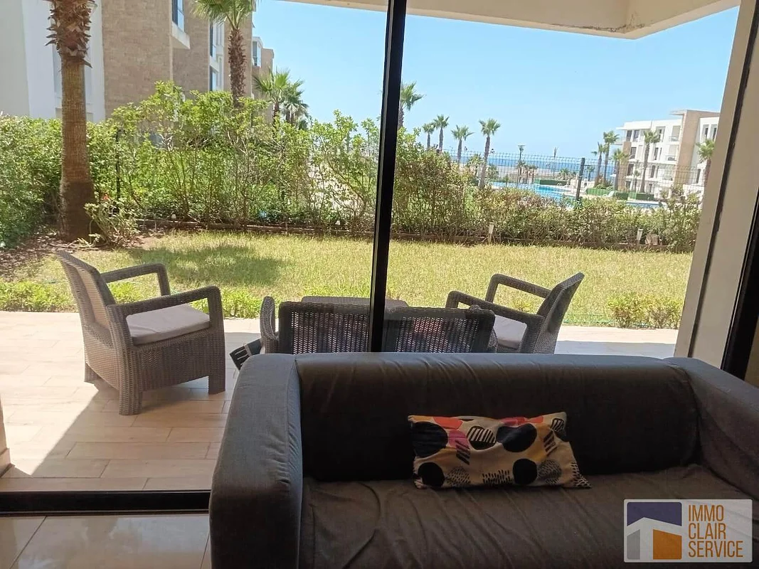 Furnished Apartment with Sea View in Bouknadel