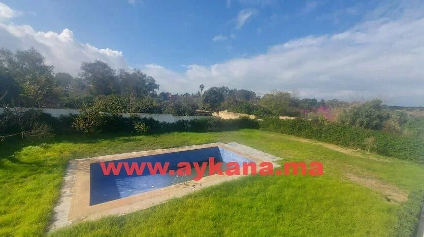 Te Huur Villa in Temara Harhoura met Tuin en Zwembad