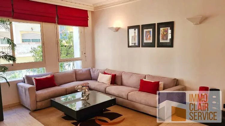 Gemeubeld Appartement met Terras in Casablanca