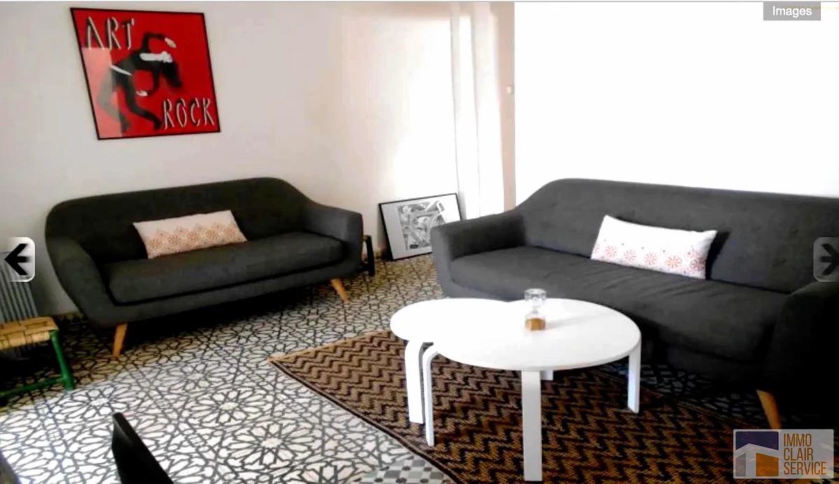 Charming Furnished Apartment with Terrace in Rabat
