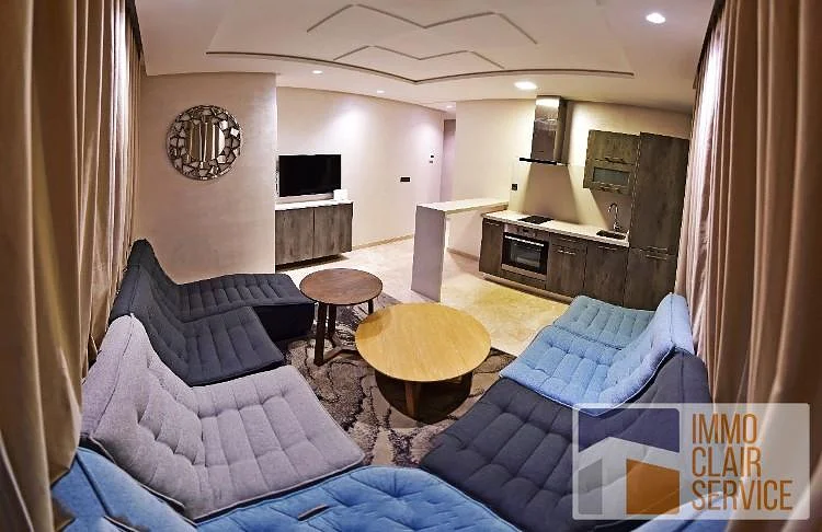 Licht studio met uitzicht en garage in Casablanca