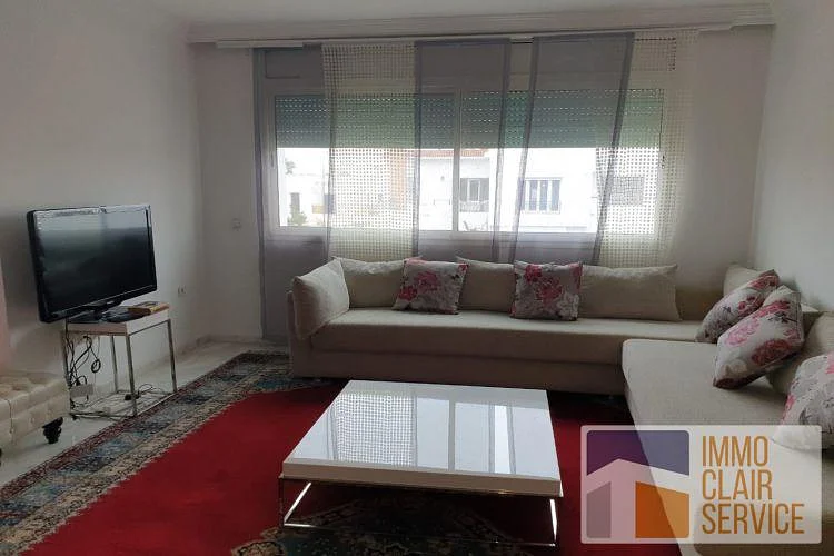 Furnished Apartment with Fireplace in Rabat