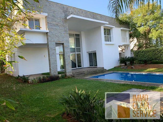 فيلا مفروشة مع حديقة ومسبح في الرباط