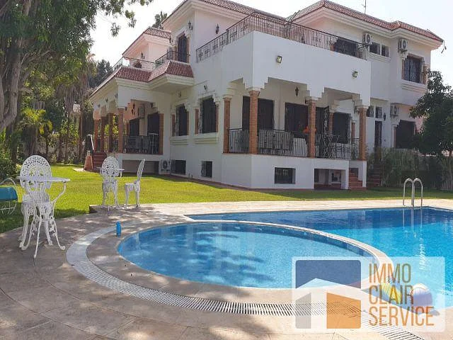 Meubile villa met zwembad en tuin in Rabat